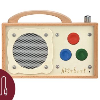 Hörbert  für Senioren - 3 Tasten (Version mit USB-C Anschluss)